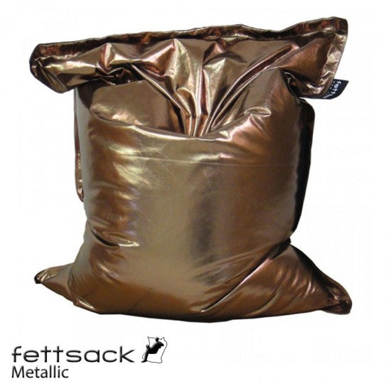Replacement cover for fat bag metallic - bronze