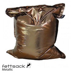 Replacement cover for fat bag metallic - bronze